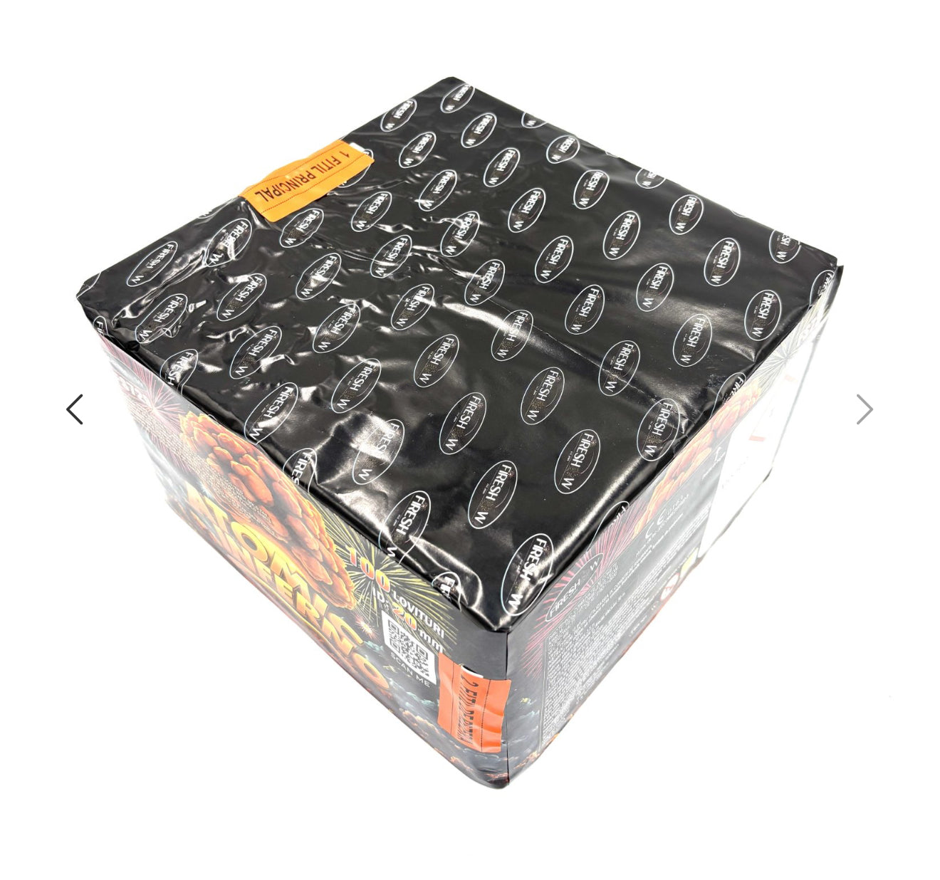 Baterie de artificii ATOMIC INFERNO 100 focuri 20mm categoria T1 durata 50s