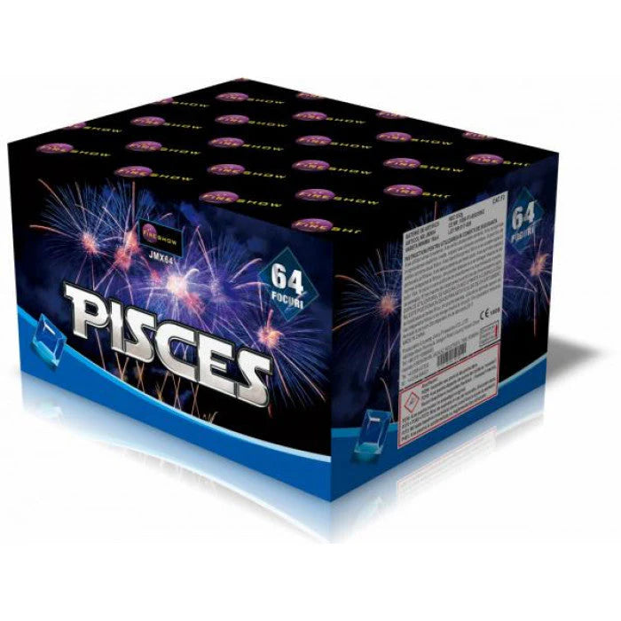 Baterie de artificii jmx64 focuri 25 mm Fireshow Pisces cu evantai