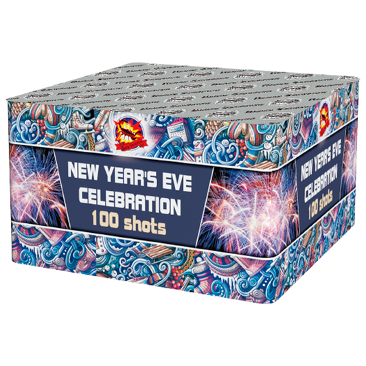 Baterie de artificii 100 focuri calibrul 25 mm NEW YEAR CELEBRATION FIRESHOW durata 1:40 min