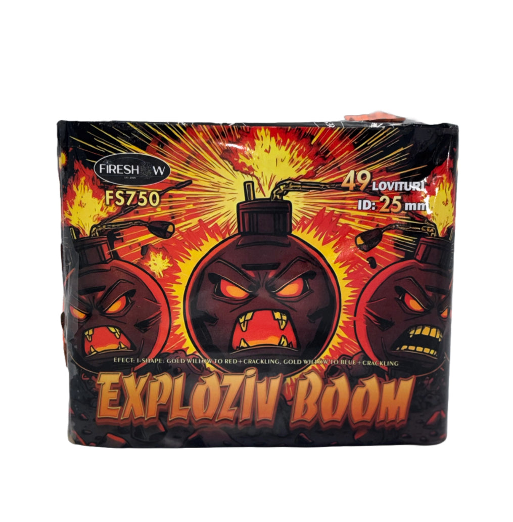 Nou! Baterie EXPLOZIV BOOM 49 focuri 25mm categoria T1