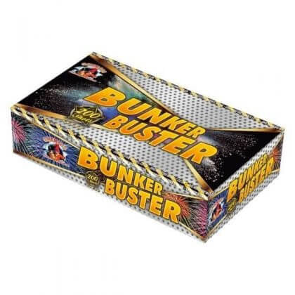 Nou! BATERIE 200 focuri cu evantai BUNKER BUSTER 20mm GH20-K200-A