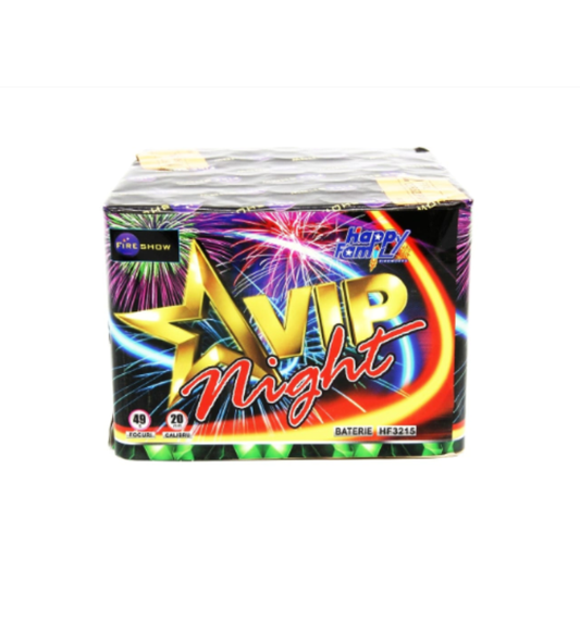 Baterie de artificii VIP Night – 49 Focuri calibrul 20 mm